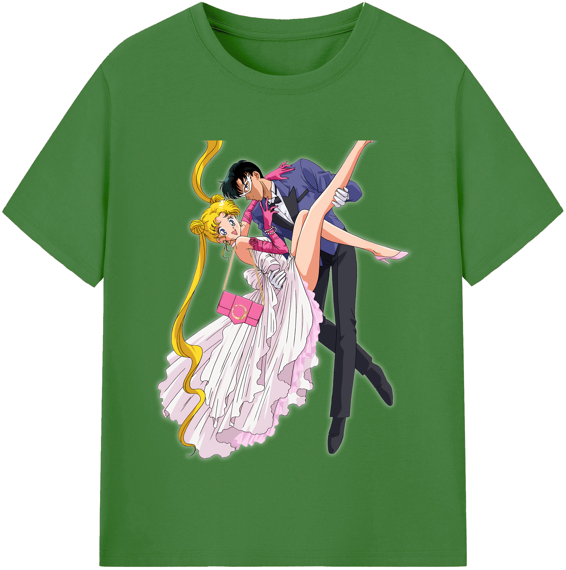 （画像用） 美少女戦士セーラームーン 愛野 美奈子 あいの みなこ Sailor Moon Aino Minako レディースカジュアルプリントTシャツ（綿100％）